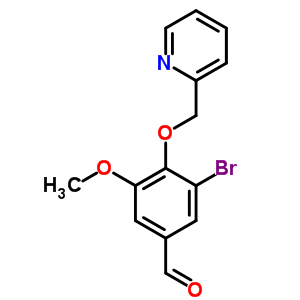 433330-10-0  3-bromo-5-methoxy-4-(pyridin-2-ylmethoxy)benzaldehyde