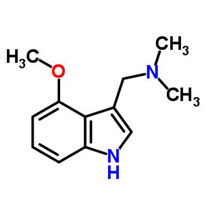 52335-75-8  1-(4-methoxy-1H-indol-3-yl)-N,N-dimethylmethanamine