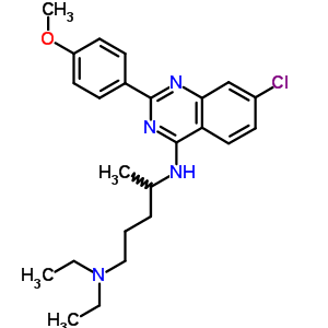 5431-76-5  N~4~-[7-chloro-2-(4-methoxyphenyl)quinazolin-4-yl]-N~1~,N~1~-diethylpentane-1,4-diamine