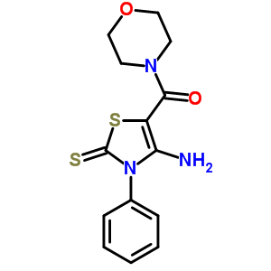 57036-88-1  (4-amino-3-phenyl-2-thioxo-2,3-dihydro-1,3-thiazol-5-yl)(morpholin-4-yl)methanone