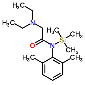 59096-10-5  N-(2,6-dimethylphenyl)-N~2~,N~2~-diethyl-N-(trimethylsilyl)glycinamide
