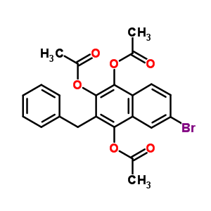 7469-05-8  3-benzyl-6-bromonaphthalene-1,2,4-triyl triacetate