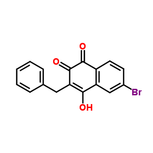 7512-52-9  3-benzyl-6-bromo-4-hydroxynaphthalene-1,2-dione