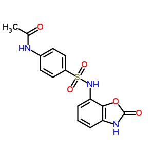77408-73-2  N-{4-[(2-oxo-2,3-dihydro-1,3-benzoxazol-7-yl)sulfamoyl]phenyl}acetamide