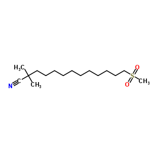 93153-24-3  2,2-dimethyl-13-(methylsulfonyl)tridecanenitrile