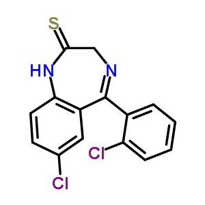2894-71-5;49853-64-7  7-chloro-5-(2-chlorophenyl)-1,3-dihydro-2H-1,4-benzodiazepine-2-thione