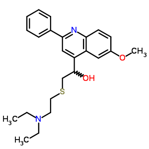 5431-75-4  2-{[2-(diethylamino)ethyl]sulfanyl}-1-(6-methoxy-2-phenylquinolin-4-yl)ethanol