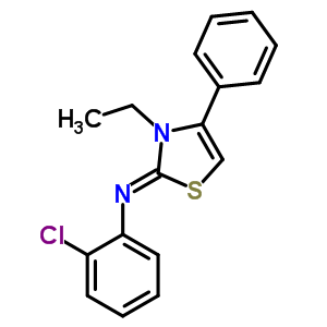 5628-04-6  2-chloro-N-[(2Z)-3-ethyl-4-phenyl-1,3-thiazol-2(3H)-ylidene]aniline