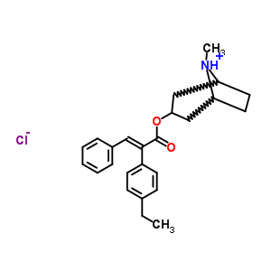 100908-73-4  3-{[(2E)-2-(4-ethylphenyl)-3-phenylprop-2-enoyl]oxy}-8-methyl-8-azoniabicyclo[3.2.1]octane chloride