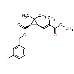 135303-80-9  3-iodobenzyl (1R,3R)-3-[(1E)-3-methoxy-2-methyl-3-oxoprop-1-en-1-yl]-2,2-dimethylcyclopropanecarboxylate