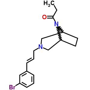 1507-85-3  3-[(2E)-3-(3-bromophenyl)prop-2-en-1-yl]-8-propanoyl-3,8-diazabicyclo[3.2.1]octane