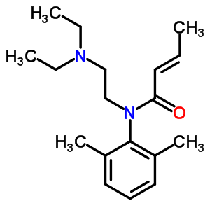 20682-53-5  (2E)-N-[2-(diethylamino)ethyl]-N-(2,6-dimethylphenyl)but-2-enamide
