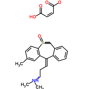 21465-96-3  (3Z)-N,N-dimethyl-3-(2-methyl-5-oxidodibenzo[b,e]thiepin-11(6H)-ylidene)propan-1-aminium (2Z)-3-carboxyprop-2-enoate