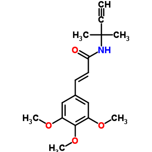 22198-93-2  (2E)-N-(1,1-dimethylprop-2-yn-1-yl)-3-(3,4,5-trimethoxyphenyl)prop-2-enamide