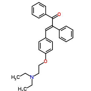 24854-20-4  (2E)-3-{4-[2-(diethylamino)ethoxy]phenyl}-1,2-diphenylprop-2-en-1-one