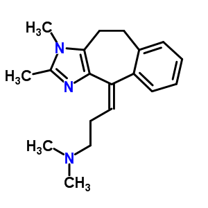 27087-81-6  (3Z)-3-(1,2-dimethyl-9,10-dihydrobenzo[4,5]cyclohepta[1,2-d]imidazol-4(1H)-ylidene)-N,N-dimethylpropan-1-amine