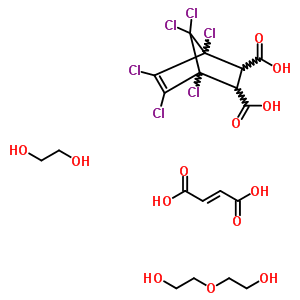 30638-94-9  but-2-enedioic acid; ethylene glycol; 1,2,3,4,7,7-hexachlorobicyclo[2.2.1]hept-2-ene-5,6-dicarboxylic acid; 2-(2-hydroxyethoxy)ethanol