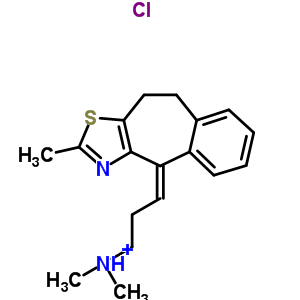 53924-44-0  (3Z)-N,N-dimethyl-3-(2-methyl-9,10-dihydro-4H-benzo[5,6]cyclohepta[1,2-d][1,3]thiazol-4-ylidene)propan-1-aminium chloride