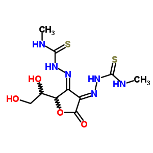 54097-92-6  (3E,4Z)-5-(1,2-dihydroxyethyl)furan-2,3,4(5H)-trione 3,4-bis(N-methylthiosemicarbazone) (non-preferred name)