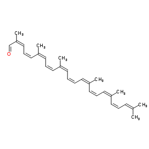 59137-48-3  (2Z,4Z,6Z,8Z,10Z,12Z,14Z,16Z,18Z,20Z)-2,6,10,15,19,23-hexamethyltetracosa-2,4,6,8,10,12,14,16,18,20,22-undecaenal