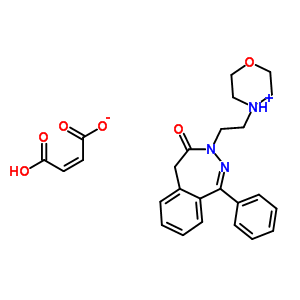 59749-66-5  4-[2-(4-oxo-1-phenyl-4,5-dihydro-3H-2,3-benzodiazepin-3-yl)ethyl]morpholin-4-ium (2Z)-3-carboxyprop-2-enoate