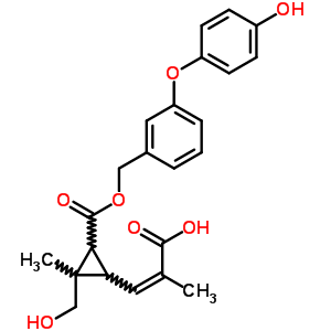 60683-87-6  (2Z)-3-[2-(hydroxymethyl)-3-({[3-(4-hydroxyphenoxy)benzyl]oxy}carbonyl)-2-methylcyclopropyl]-2-methylprop-2-enoic acid