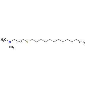 63905-39-5  (2E)-3-(dodecylsulfanyl)-N,N-dimethylprop-2-en-1-amine