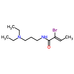 63992-52-9  (2Z)-2-bromo-N-[3-(diethylamino)propyl]but-2-enamide