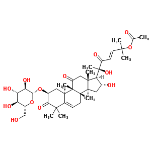 65247-27-0  (2S,4R,9beta,16alpha,23E)-2-(beta-D-glucopyranosyloxy)-16,20-dihydroxy-9,10,14-trimethyl-1,11,22-trioxo-4,9-cyclo-9,10-secocholesta-5,23-dien-25-yl acetate