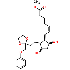 66176-08-7  methyl (5Z)-7-[(2R)-3,5-dihydroxy-2-{2-[2-(phenoxymethyl)-1,3-dioxolan-2-yl]ethyl}cyclopentyl]hept-5-enoate