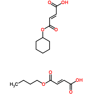 68187-26-8  (2E)-4-(cyclohexyloxy)-4-oxobut-2-enoic acid - (2E)-4-butoxy-4-oxobut-2-enoic acid (1:1)