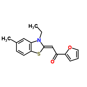 68239-18-9  (2Z)-2-(3-ethyl-5-methyl-1,3-benzothiazol-2(3H)-ylidene)-1-furan-2-ylethanone