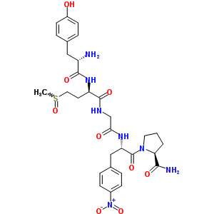 73385-60-1  N-[(2R)-4-(methylsulfinyl)-2-(L-tyrosylamino)butanoyl]glycyl-4-nitro-L-phenylalanyl-L-prolinamide