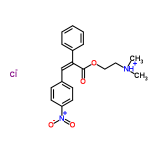 73791-04-5  N,N-dimethyl-2-{[(2Z)-3-(4-nitrophenyl)-2-phenylprop-2-enoyl]oxy}ethanaminium chloride