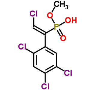 76448-37-8  methyl hydrogen [(Z)-2-chloro-1-(2,4,5-trichlorophenyl)ethenyl]phosphonate