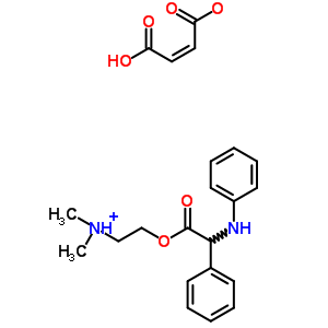 83850-91-3  N,N-dimethyl-2-{[phenyl(phenylamino)acetyl]oxy}ethanaminium (2Z)-3-carboxyprop-2-enoate