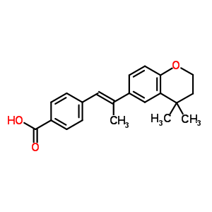 88579-29-7  4-[(1E)-2-(4,4-dimethyl-3,4-dihydro-2H-chromen-6-yl)prop-1-en-1-yl]benzoic acid