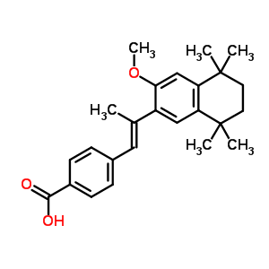 89436-19-1  4-[(1E)-2-(3-methoxy-5,5,8,8-tetramethyl-5,6,7,8-tetrahydronaphthalen-2-yl)prop-1-en-1-yl]benzoic acid