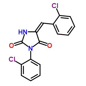 97310-66-2  (5E)-3-(2-chlorophenyl)-5-[(2-chlorophenyl)methylidene]imidazolidine-2,4-dione