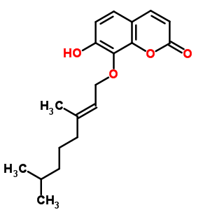 98299-78-6  8-{[(2E)-3,7-dimethyloct-2-en-1-yl]oxy}-7-hydroxy-2H-chromen-2-one