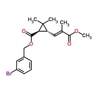 135303-79-6  3-bromobenzyl (1R,3R)-3-[(1E)-3-methoxy-2-methyl-3-oxoprop-1-en-1-yl]-2,2-dimethylcyclopropanecarboxylate