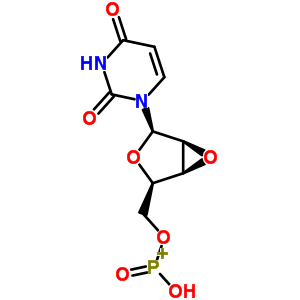 140132-39-4  1-{2,3-anhydro-5-O-[hydroxy(oxo)phosphonio]-beta-D-lyxofuranosyl}pyrimidine-2,4(1H,3H)-dione