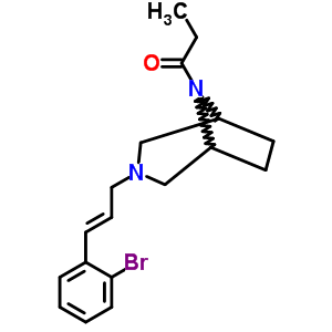 1794-42-9  3-[(2E)-3-(2-bromophenyl)prop-2-en-1-yl]-8-propanoyl-3,8-diazabicyclo[3.2.1]octane