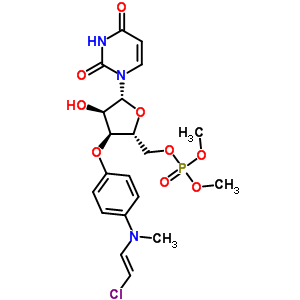 25878-32-4  3'-O-(4-{[(E)-2-chloroethenyl](methyl)amino}phenyl)-5'-O-(dimethoxyphosphoryl)uridine