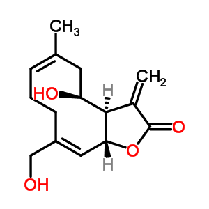 26931-94-2  (3aR,4S,6E,10Z,11aR)-4-hydroxy-10-(hydroxymethyl)-6-methyl-3-methylidene-3a,4,5,8,9,11a-hexahydrocyclodeca[b]furan-2(3H)-one