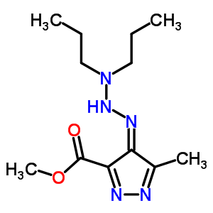 27117-00-6  methyl (4Z)-4-(3,3-dipropyltriazanylidene)-5-methyl-4H-pyrazole-3-carboxylate