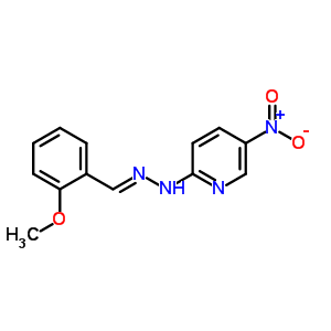 28058-27-7  2-[2-(2-methoxybenzylidene)hydrazinyl]-5-nitropyridine