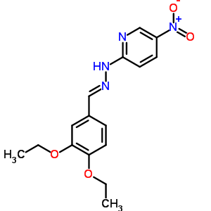 28058-40-4  2-[2-(3,4-diethoxybenzylidene)hydrazinyl]-5-nitropyridine