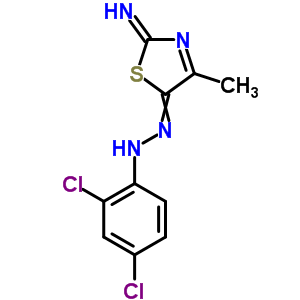 33174-98-0  (2E)-5-[(2,4-dichlorophenyl)hydrazono]-4-methyl-1,3-thiazol-2(5H)-imine