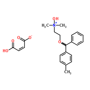35877-18-0  hydroxy(dimethyl){2-[(4-methylphenyl)(phenyl)methoxy]ethyl}ammonium (2Z)-3-carboxyprop-2-enoate